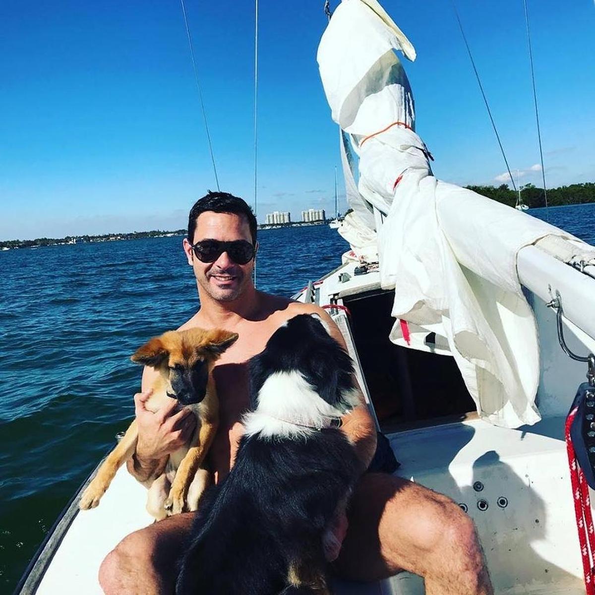 Schiele, a 4-month-old puppy, has been missing since Dec. 23, 2017, when he was taken out of Rian Maercks car as it sat in the parking lot of Aventura’s West Marine. Schiele, the dog on the left, his pictured with Maercks.