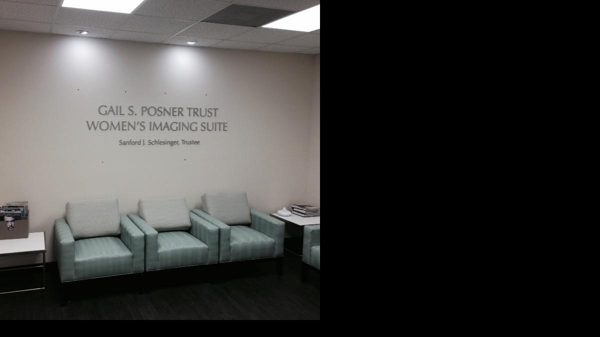 
The letters were put onto the walls of the Gail S. Posner Womens Imaging Suite on Feb. 16, in dedication of the doner.
