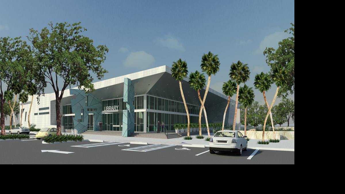 
Rendering of the new Northeast Branch Library in Aventura.
