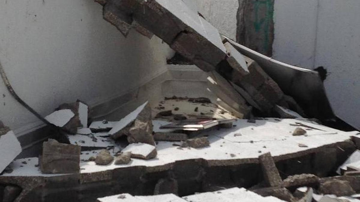 
Damage shown when a 34th-floor boiler room blew up Oct. 2 atop the Château Beach Residences, a new waterfront Sunny Isles Beach condominium. Six people were injured including at least one worker in or near the boilers at the time of the explosion.
