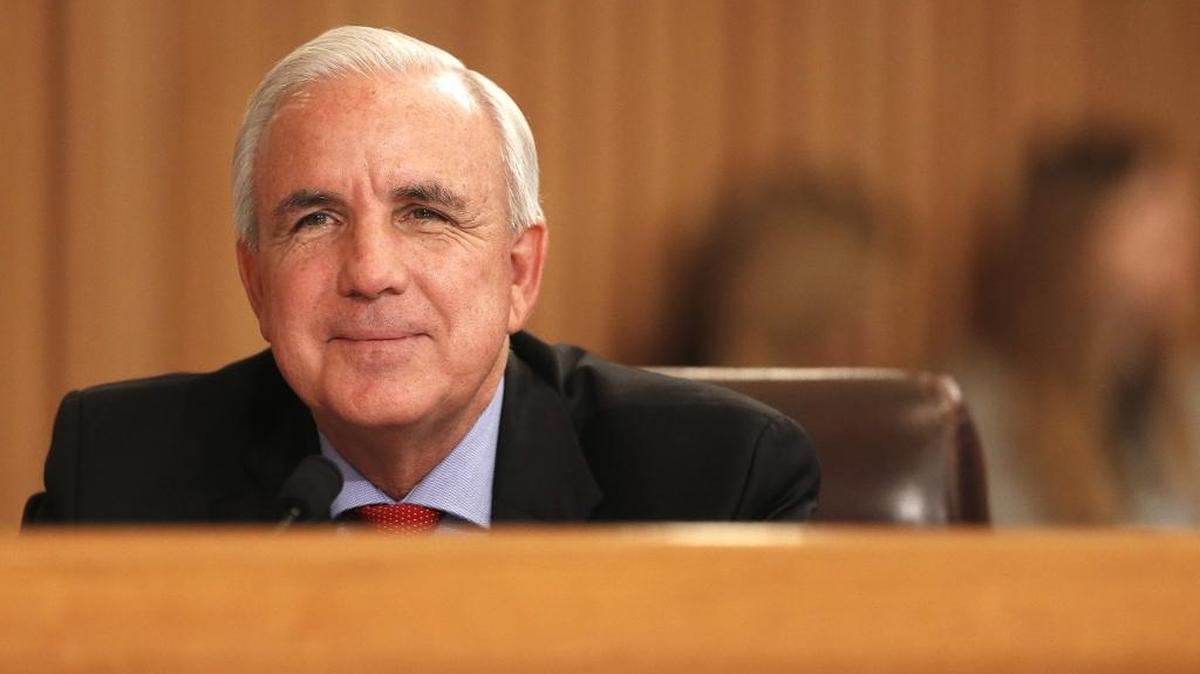Miami-Dade mayor Carlos A. Gimenez smiles after summoning up some of the major budget items including the expenditures for Zika and raises for county employees. Miami-Dade commissioners took their final vote on the county's 2017 budget Thursday, Sept . 22, at Stephen Clark center in Miami.