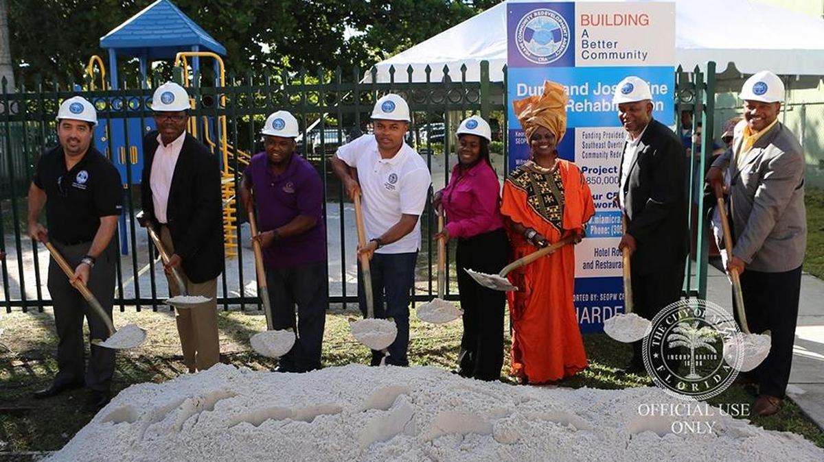 City officials gathered in October 2014 to celebrate the ground-breaking of the renovation for the historic Josephine and Dunne Hotel in Overtown. Nearly three years later, the project is nowhere near complete.