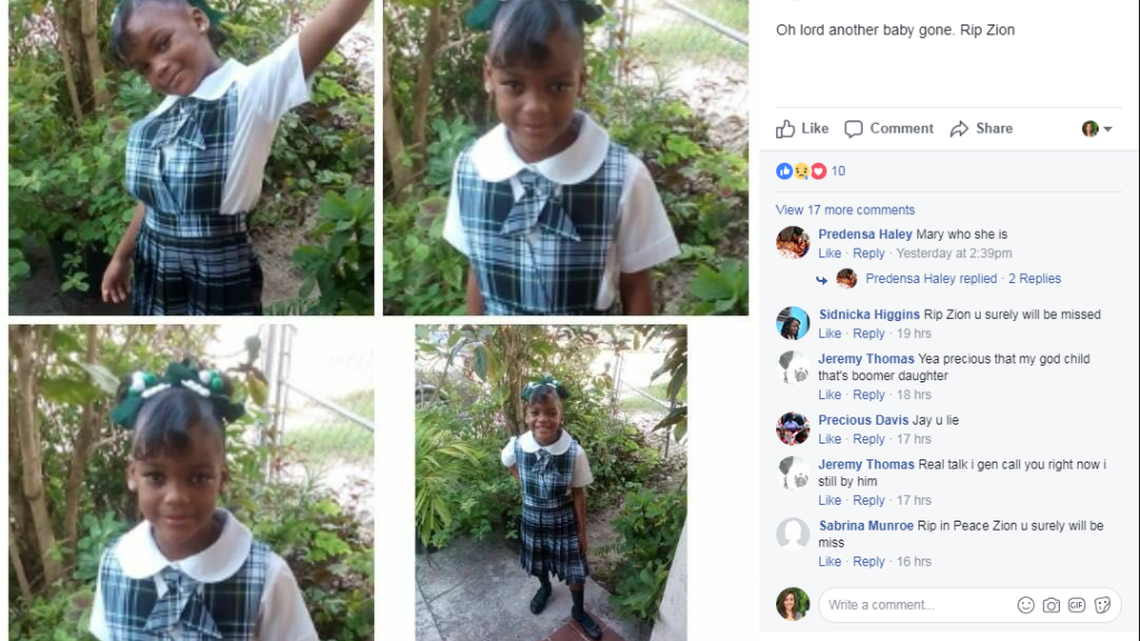 Friends and family mourn Zion, the 8-year-old girl who fell to her death aboard a Carnival cruise in Miami this weekend.