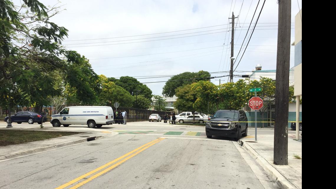 
The scene at Northwest Third Avenue and 13th Street on Thursday, June 11, 2015.
