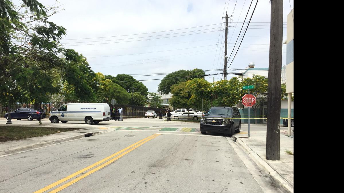 
The scene at Northwest Third Avenue and 13th Street on Thursday, June 11, 2015.
