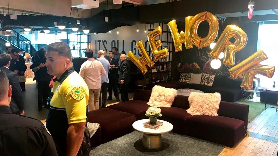 Officials from the city of Miami and WeWork on Wednesday announced a partnership between City Hall and the co-working company to offer discounts to people who want to rent workspace at two of WeWork’s Miami locations.