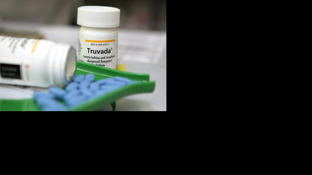 
 Bottles of the antiretroviral drug Truvada.
