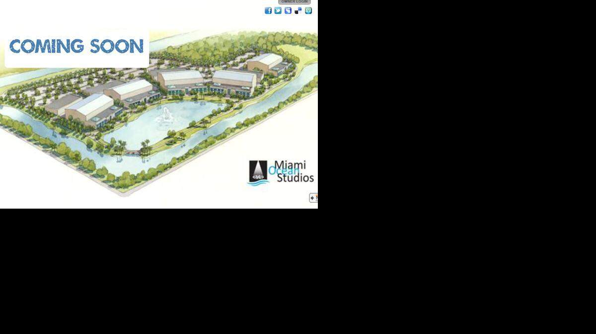 
A screengrab of a rendering for Miami Ocean Studios, a planned production facility near Miami Gardens. 
