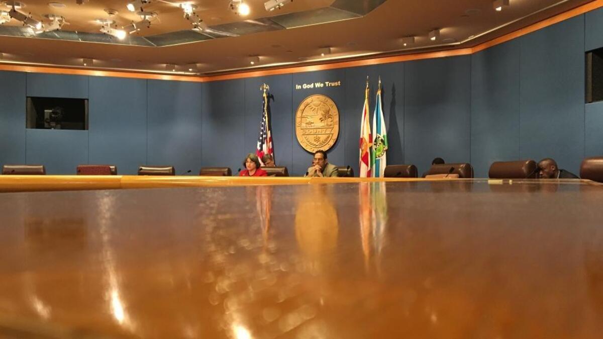 It was a lonely dais Monday when Miami-Dade Commissioner Daniella Levine Cava convened a workshop for legislation to require disclosure of commissioners soliciting contributions for political action committees. One other commissioner showed up: Xavier Suarez.