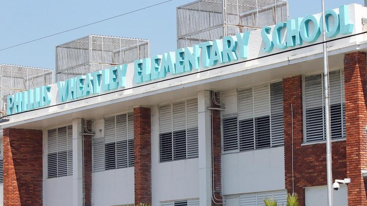 Phillis Wheatley Elementary, located at 1801 NW First Place.