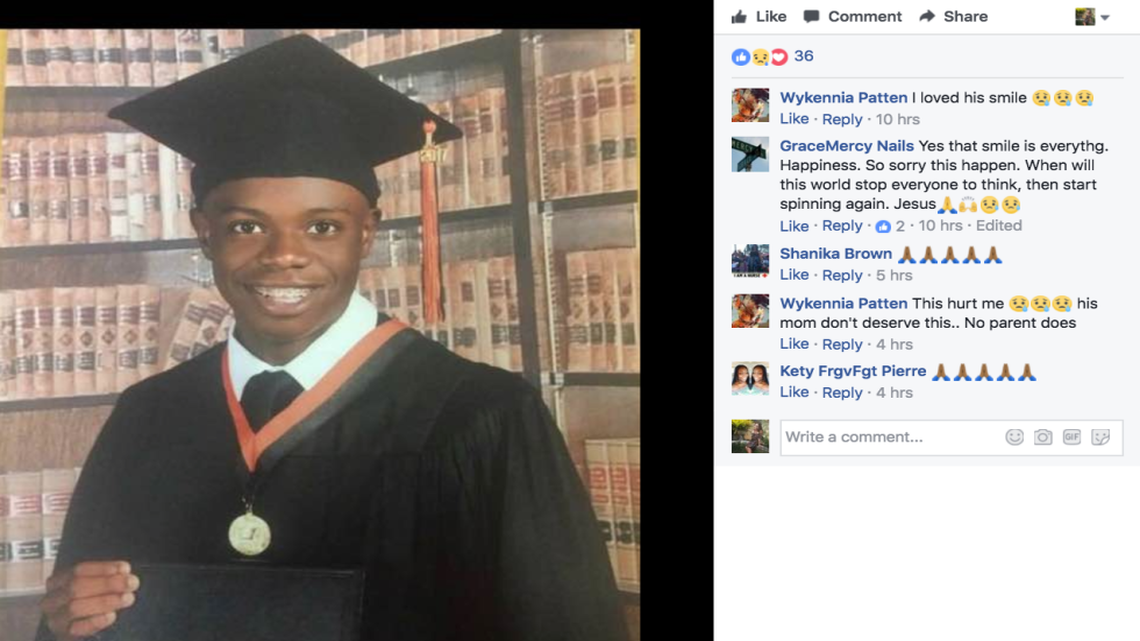 Jedadiah Scatliffe, known as Eggy, was shot and killed Friday night, June 16, 2017, while he was at a wake in Overtown, Miami police said.