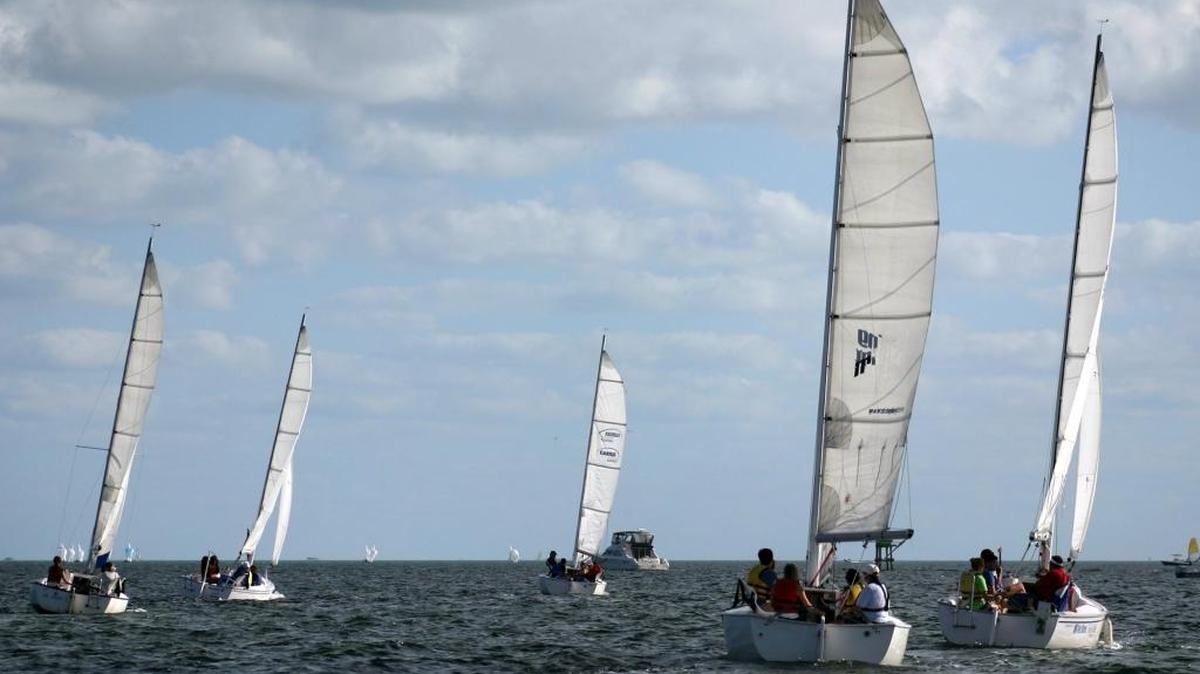 Shake-A-Leg Miami boats on Biscayne Bay in 2011.