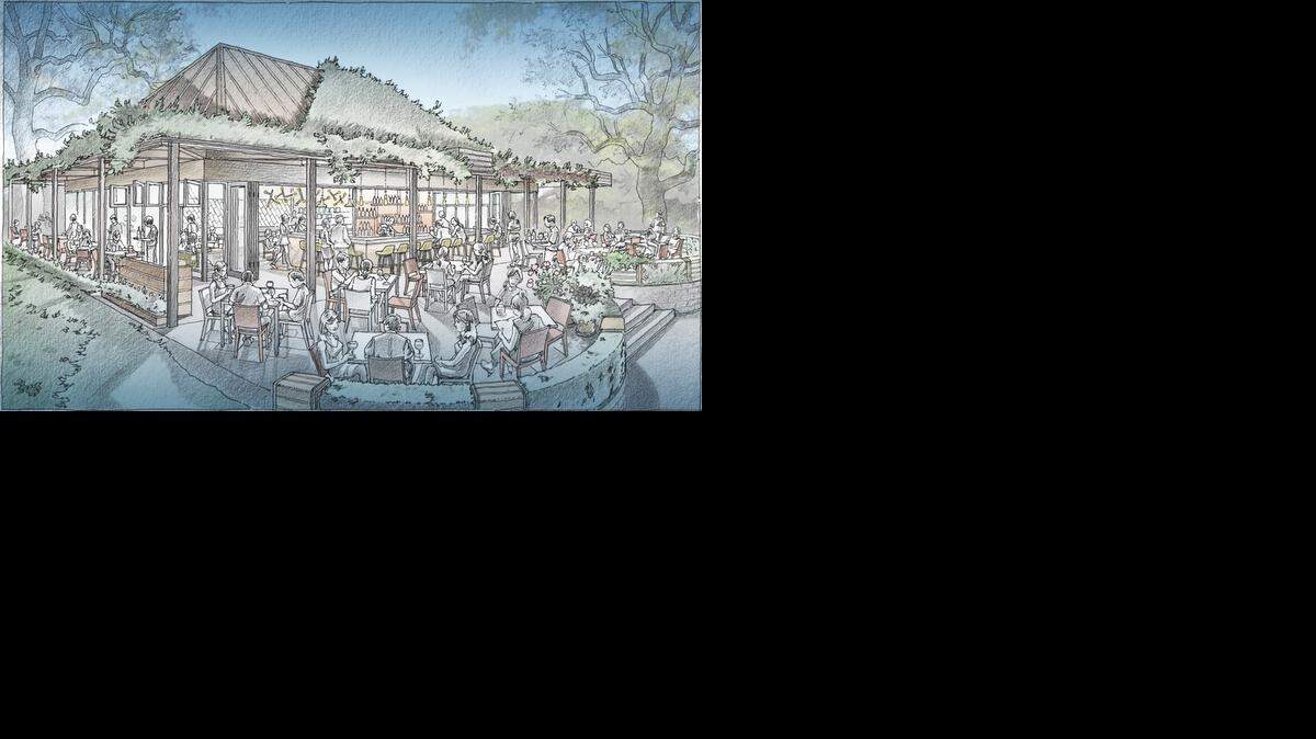 
A rendering of the restaurant proposed by Glasshouse Coconut Grove LLC., designed by Celano Design Studio 

