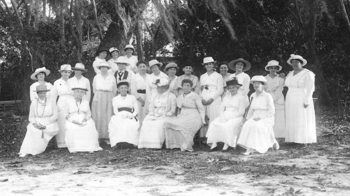 In 1917: Original members of the Coconut Grove Woman’s Club.