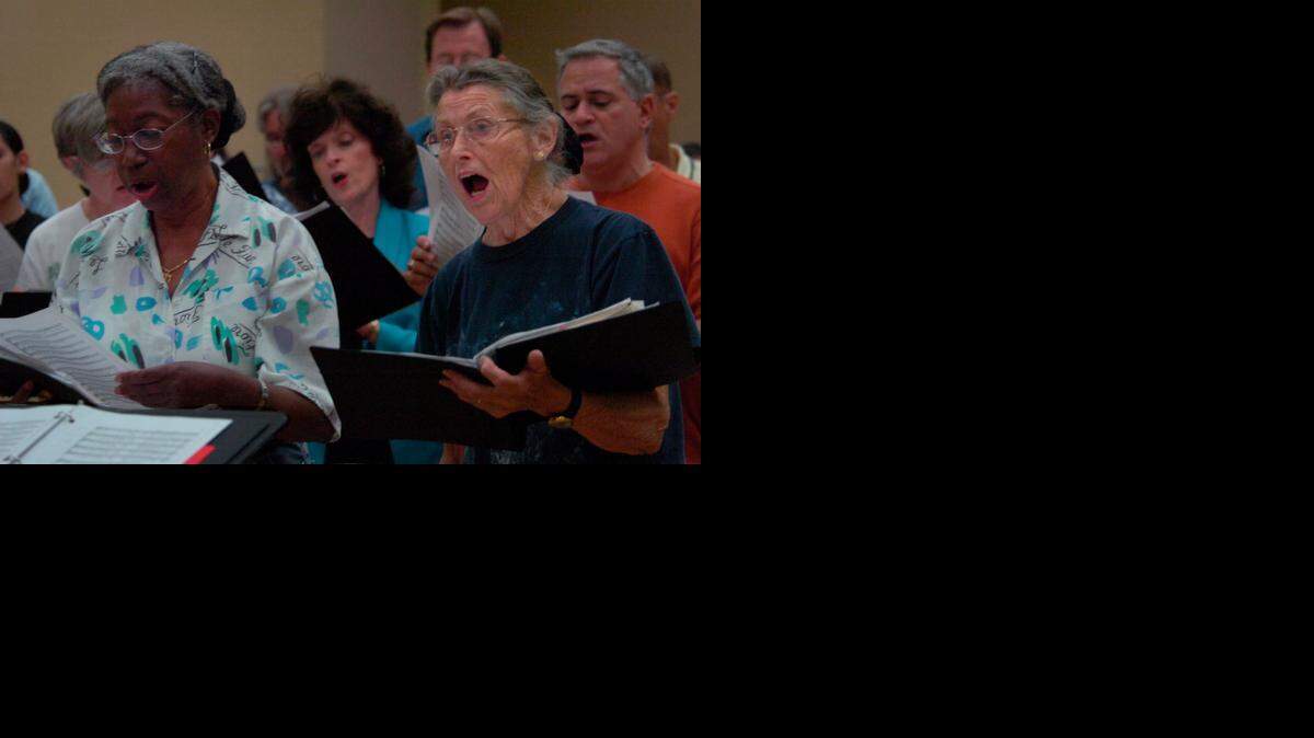 
Civic Chorale of Greater Miami members rehearse for a concert in 2006.
