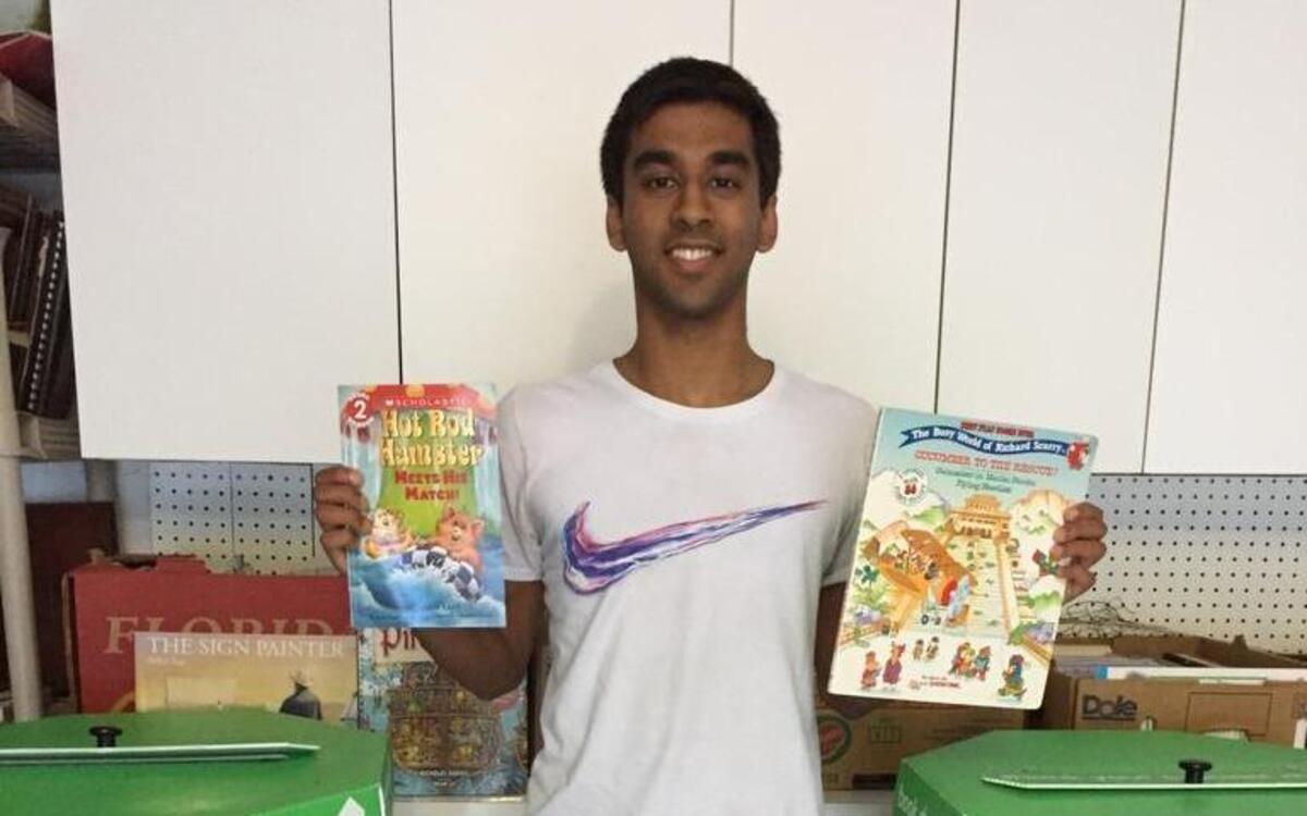 Palmer Trinity School senior Shaunak Mishra has spent four years collecting more than 5,000 books to help local children through the Read to Learn Books for Free initiative. His goal is to change the statistic that only 1 in 300 children have their own book at home.