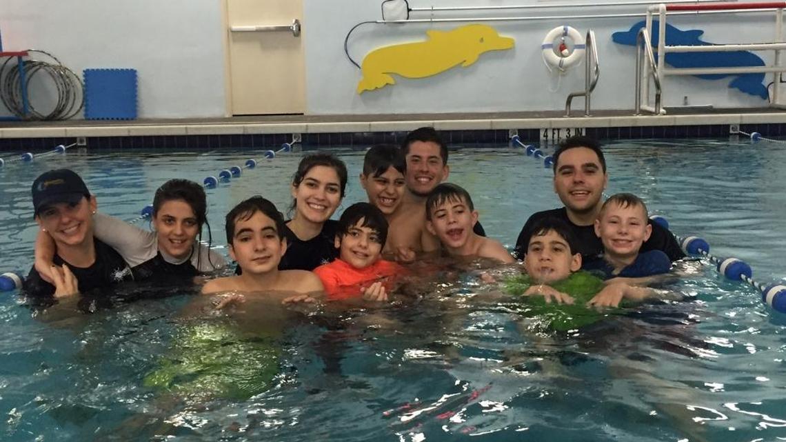 Crystal Academy students with autism and developmental delays get lessons in water safety through a new grant from Ocaquatics Swim School.