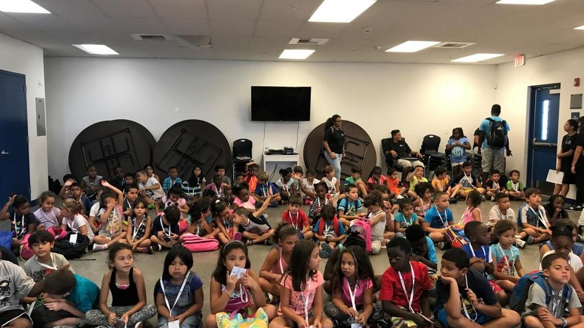 Children ages 5 to 9 participating in The ZAC Foundation Water Safety Camp at Boys & Girls Clubs of Miami-Dade’s South Beach Club.