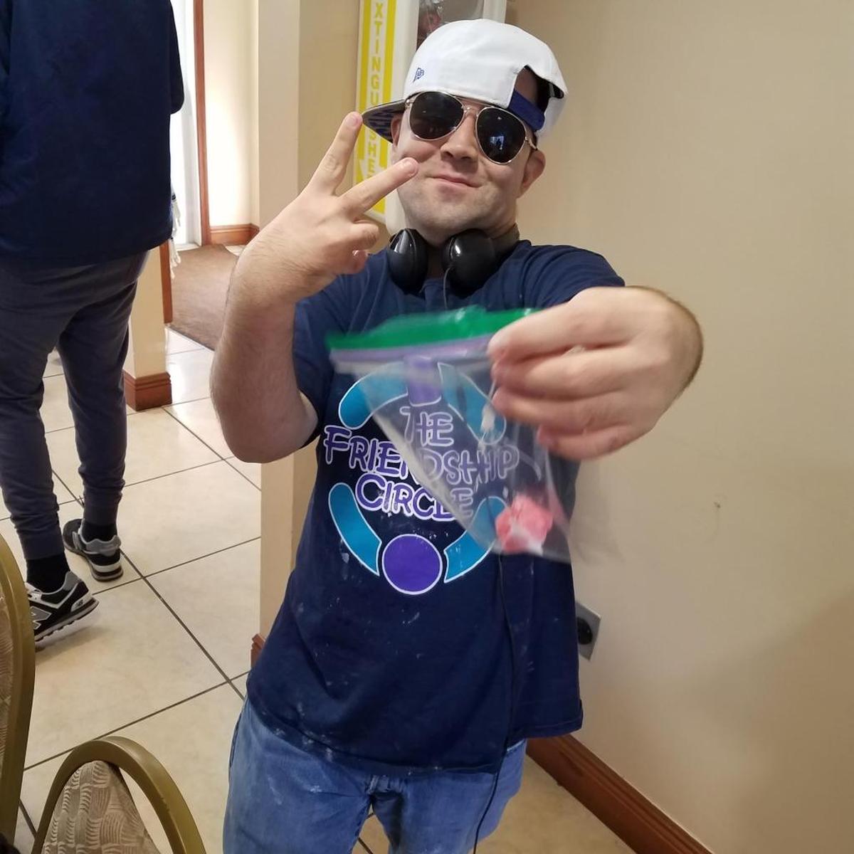 Noah McPherson, 19, has been a participant in the Friendship Circle for six years. After his assigned volunteer and friend went to college, they continue to write and call one another. Noah is now a teenage volunteer helping others with special needs.