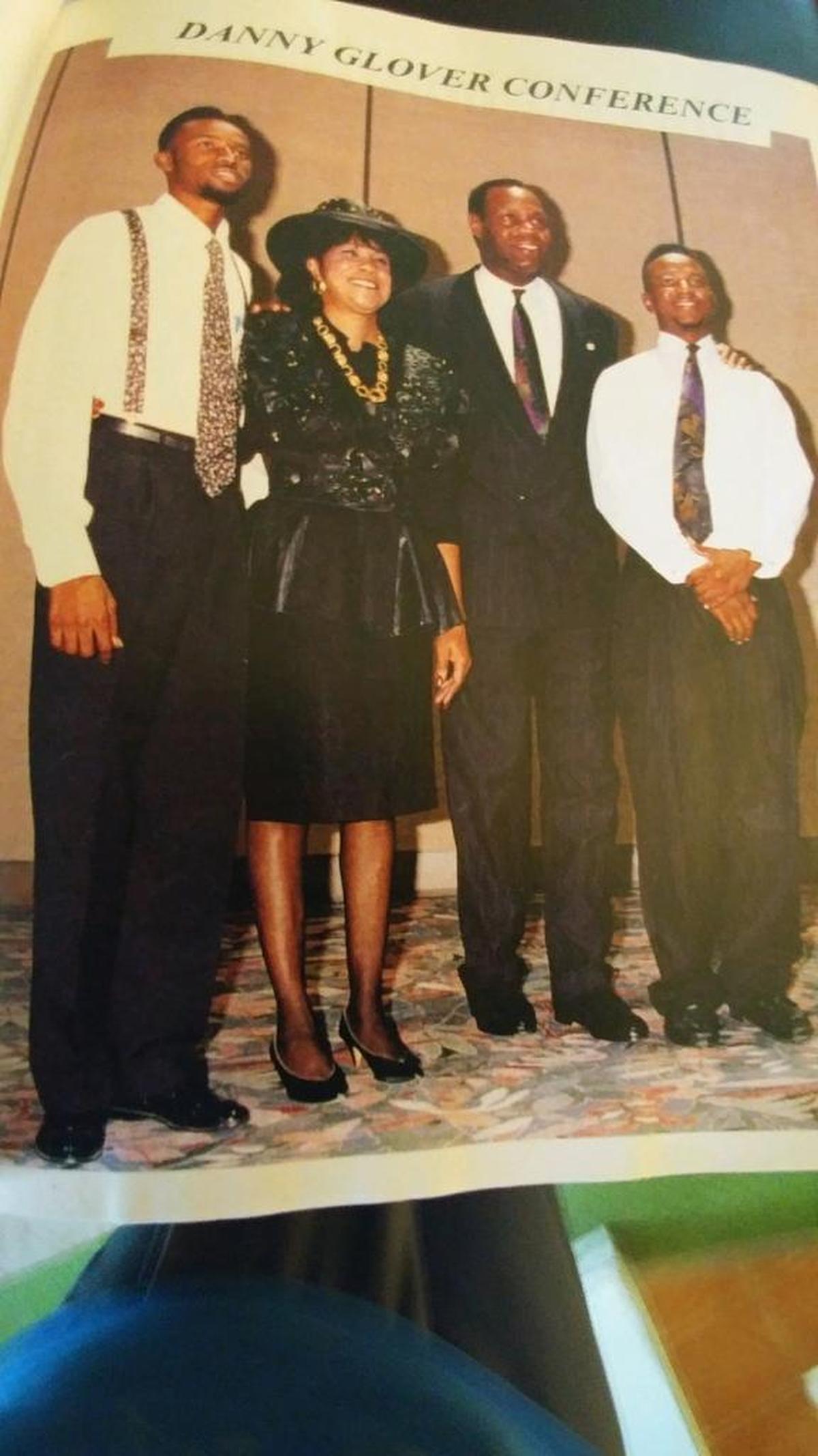5000 Role Models of Excellence scholarship recipients with then-Miami Dade School Board Member Frederica Wilson and actor Danny Glover at the 1993 Martin Luther King Jr. Scholarship Breakfast.