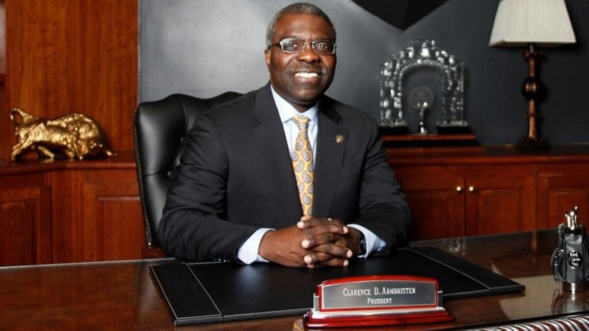 Miami native Clarence Armbrister, a University of Pennsylvania graduate who was just named president of Johnson C. Smith University in Charlotte, North Carolina.