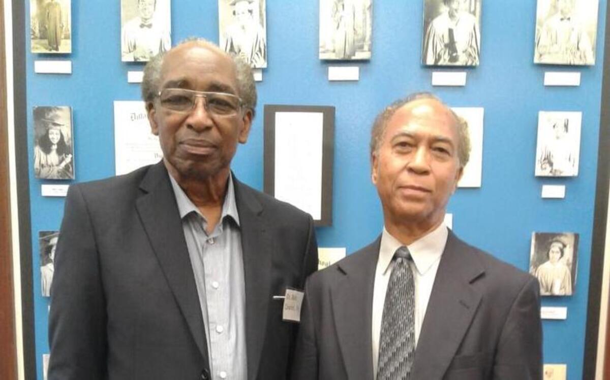 Benjamin Cowins Sr. and Ralph Hogges, co-founders of the The Ralph Hogges and Benjamin Cowins Writers Group of South Florida.