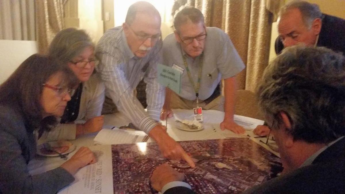 
Coral Gables residents discuss plans for development and zoning along South Dixie Highway at a community brainstorming meeting Wednesday.
