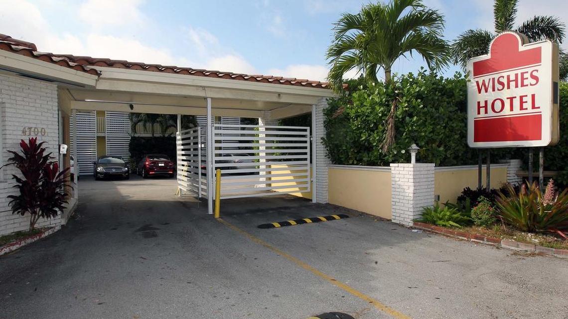 Unlike most hotels on this stretch of Southwest Eighth Street, Wishes Motel is on the Coral Gables side of the street and was served with a cease and desist order to stop renting rooms by the hour.