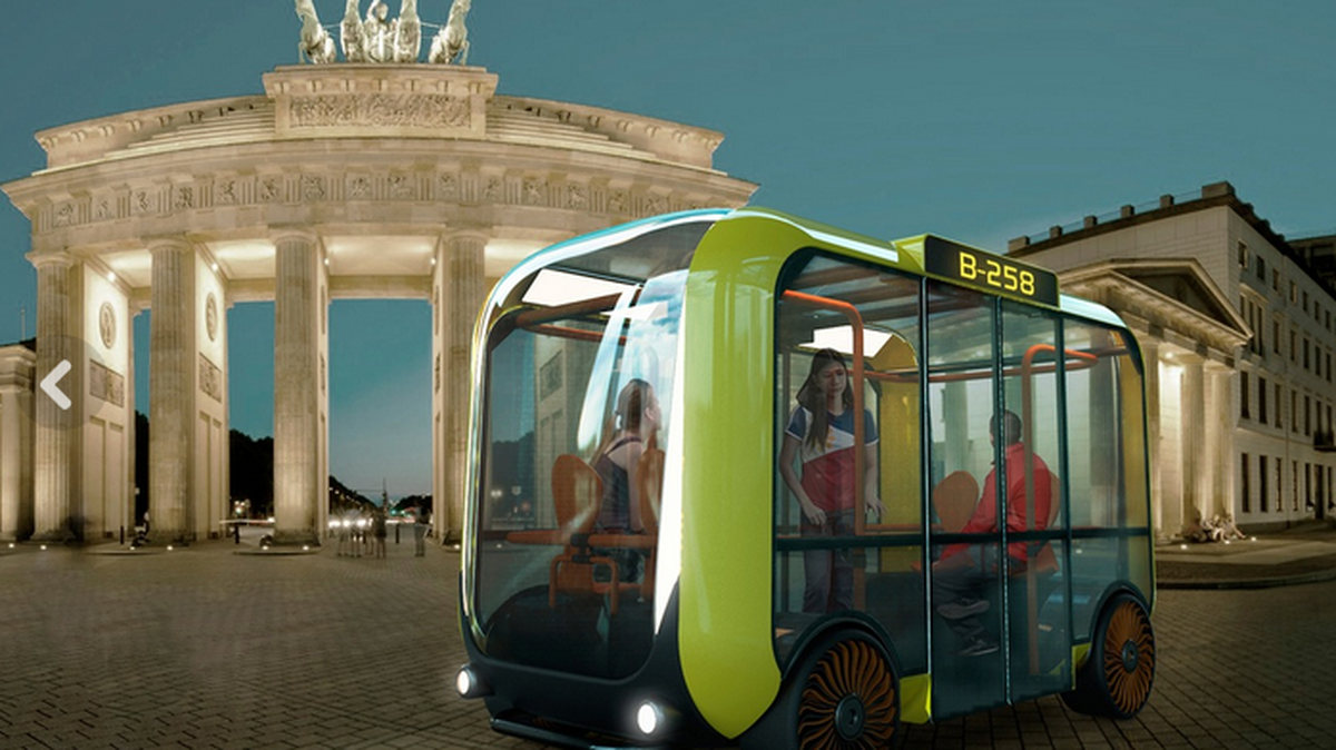 An artist’s rendering of the kind of driverless shuttle that could be plying the FIU campus if Florida and Miami-Dade County proceed with a test of an autonomous vehicle there. The manufacturer is Local Motors of Phoenix.