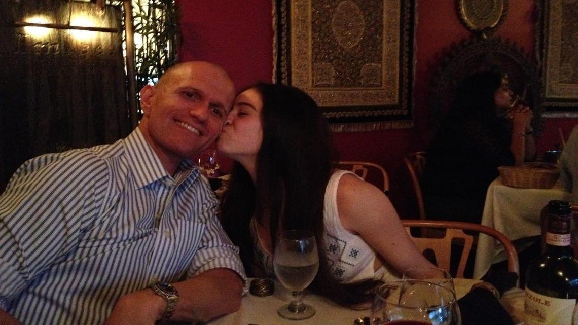 Dale Leary and his former exchange student, Marta San Jose, 21, pictured her on her public Facebook page. The two are accused of sexually abusing the woman’s 16-year-old sister.