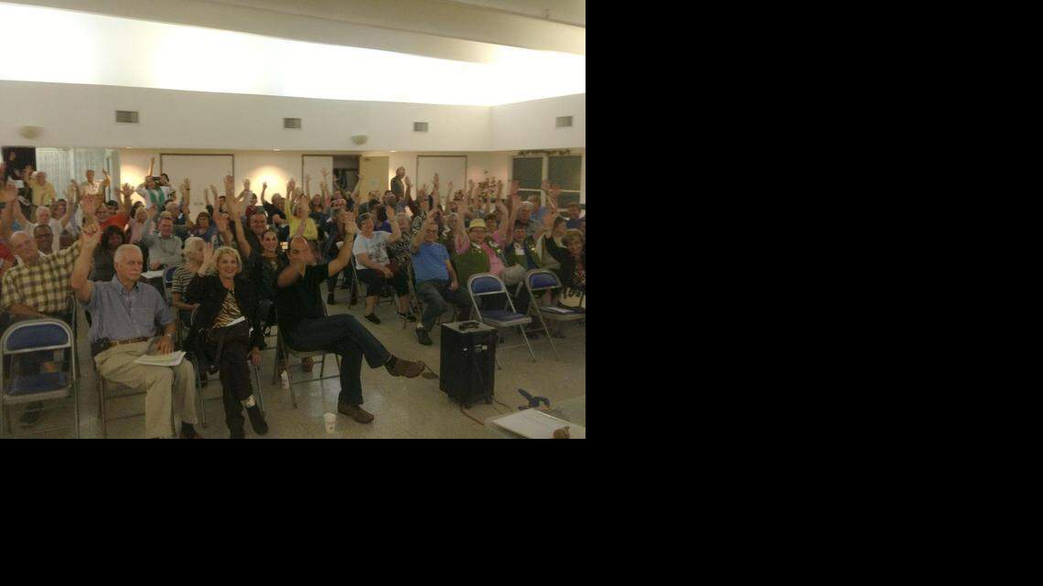 
On Jan. 6, Cutler Bay residents came together at the Cutler Ridge United Methodist Church to discuss the progress of the coastal wetlands restoration project taking place at Old Cutler Road and Southwest 184th Street. In an open discussion after the presentations, the audience unanimously indicated by show of hands to ask the Cutler Bay Town Council to deny a proposed Future Land Use amendment to Cutler Bay’s Growth Management Plan that would allow a high density mixed use development on Old Cutler Road adjacent to the restoration project. 
