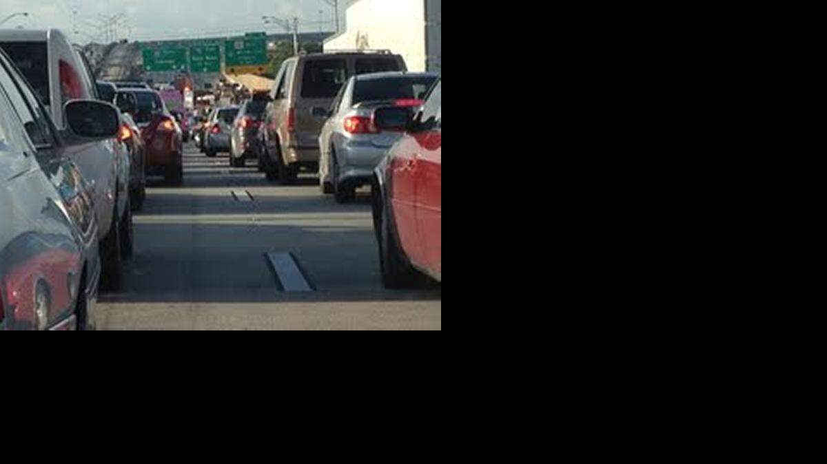 
A familiar backup on I-95 in Miami.
