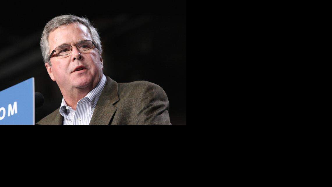 
Former Florida governor Jeb Bush at a Oct. 31, 2012, campaign event in Coral Gables when Mitt Romney was running for president. 

