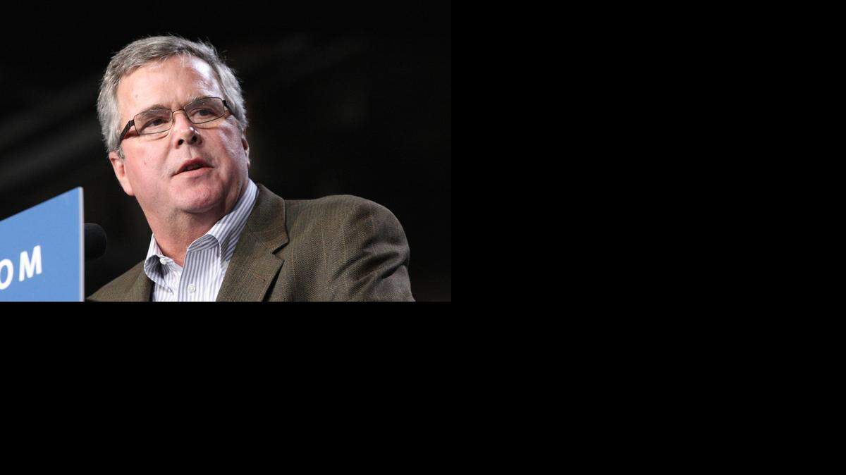 
Former Florida governor Jeb Bush at a Oct. 31, 2012, campaign event in Coral Gables when Mitt Romney was running for president. 
