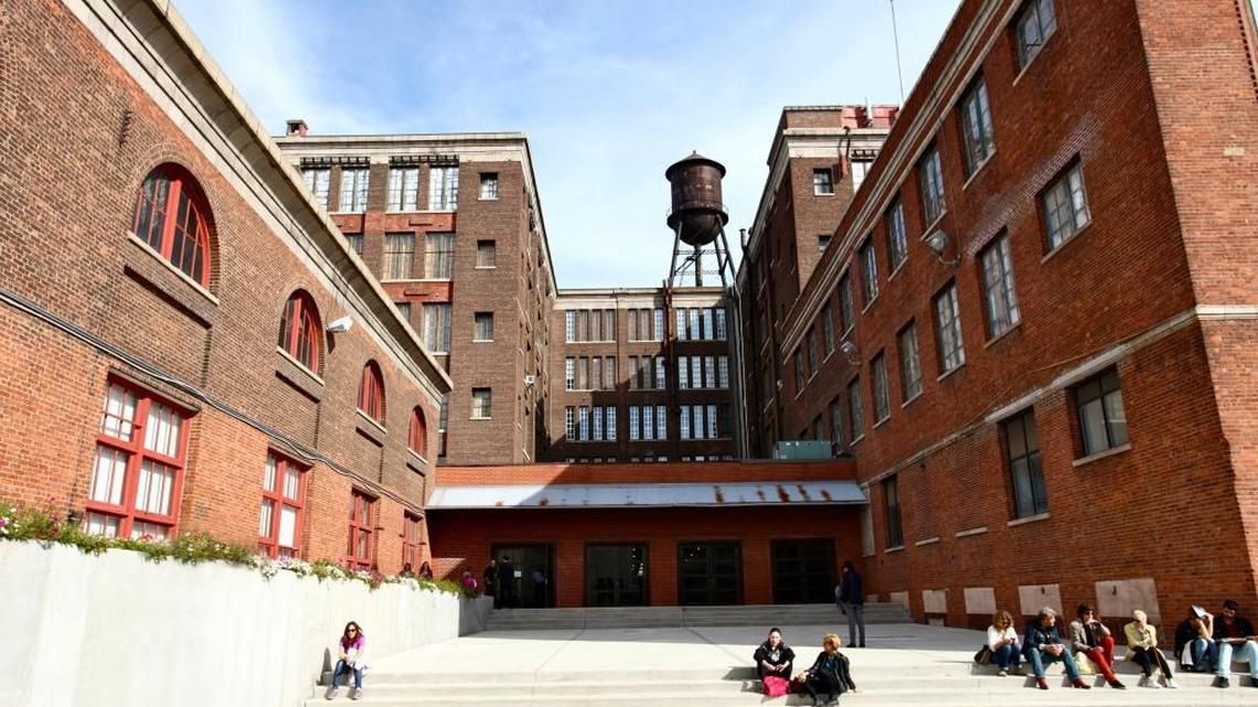 Entrance to Mana Contemporary in Jersey City, N.J.