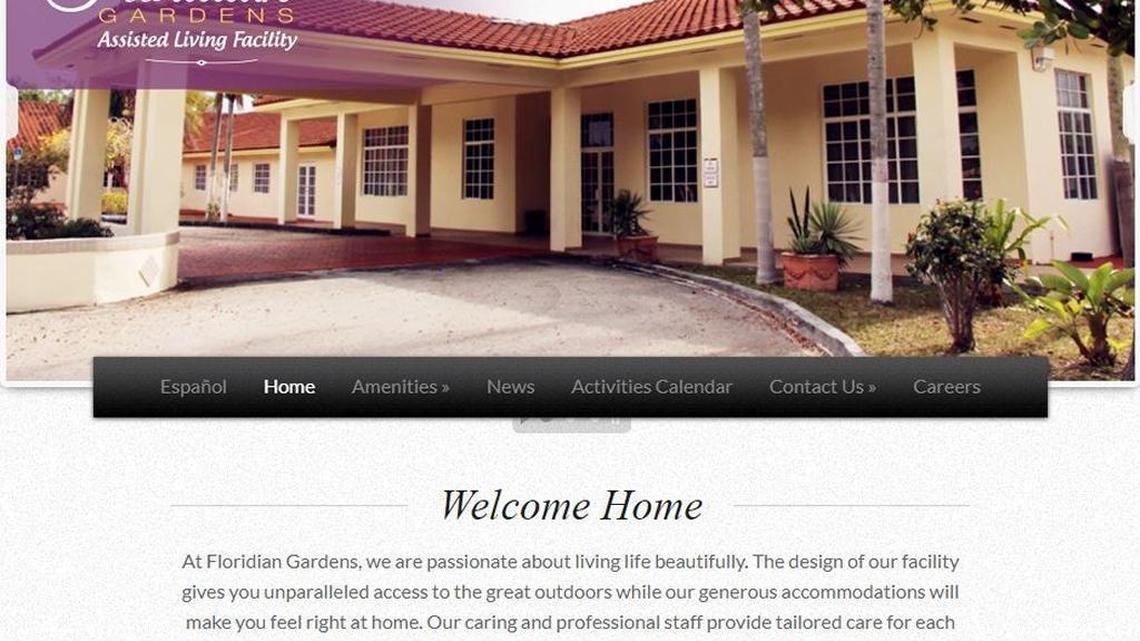 From the web site of Floridian Gardens ALF in Miami.