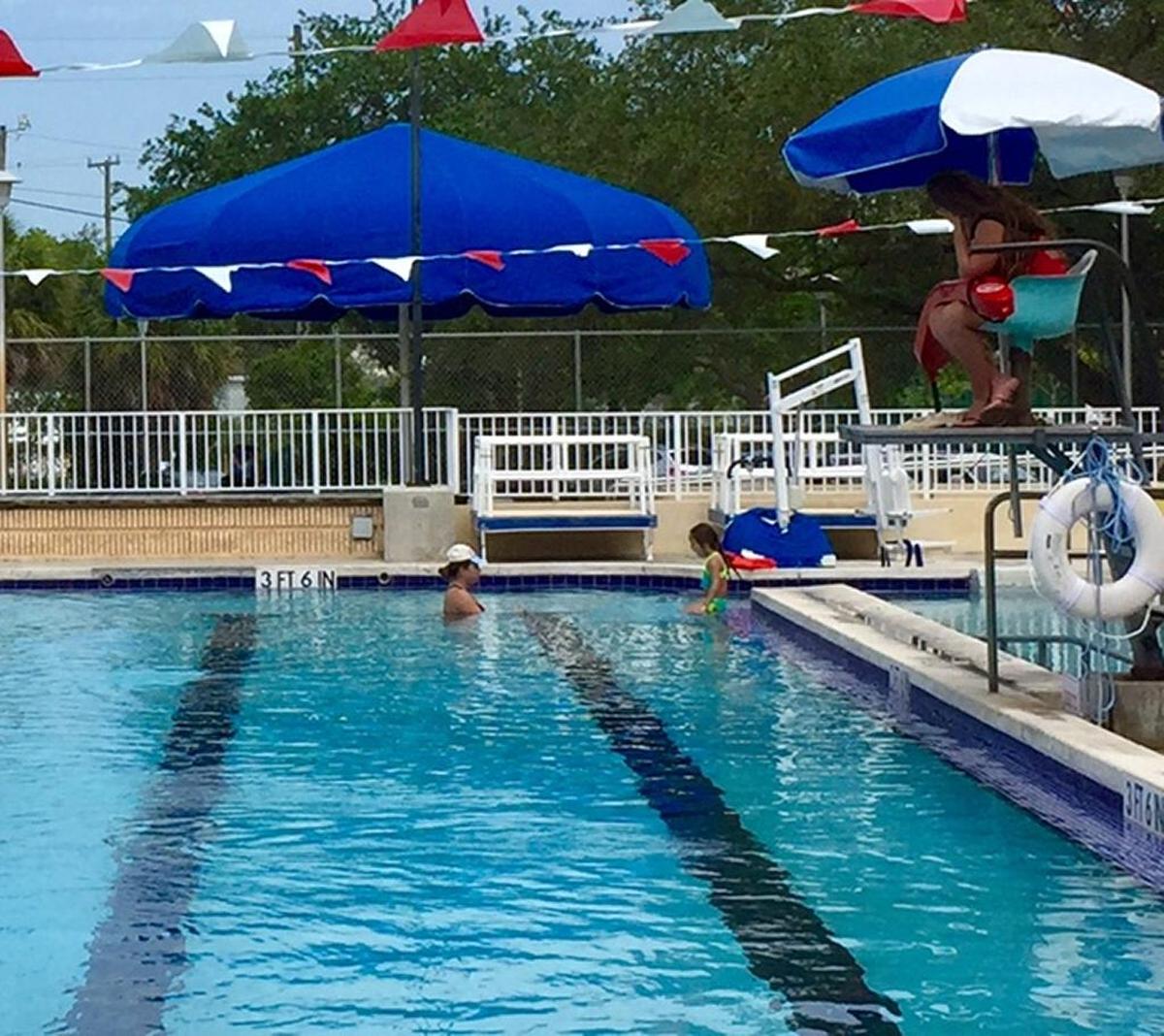 The swimming pool at A.D. Barnes Park.