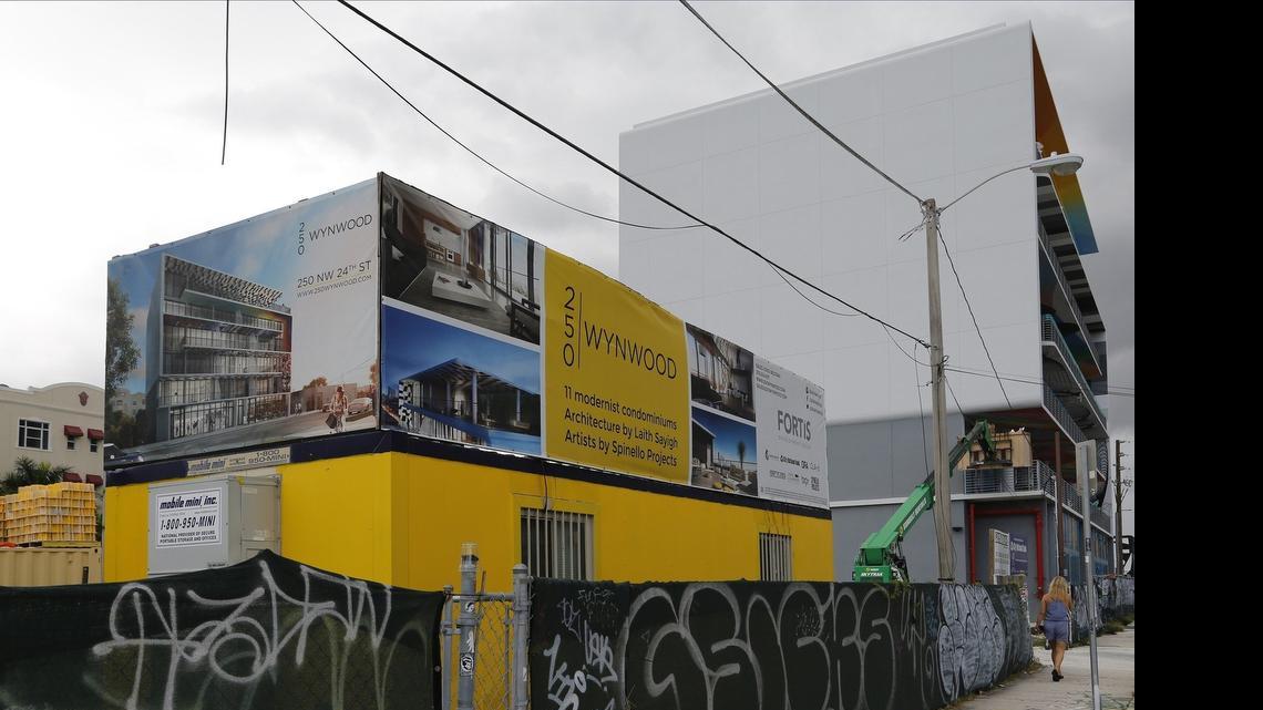 
The exterior of the not-completed 250 Wynwood

