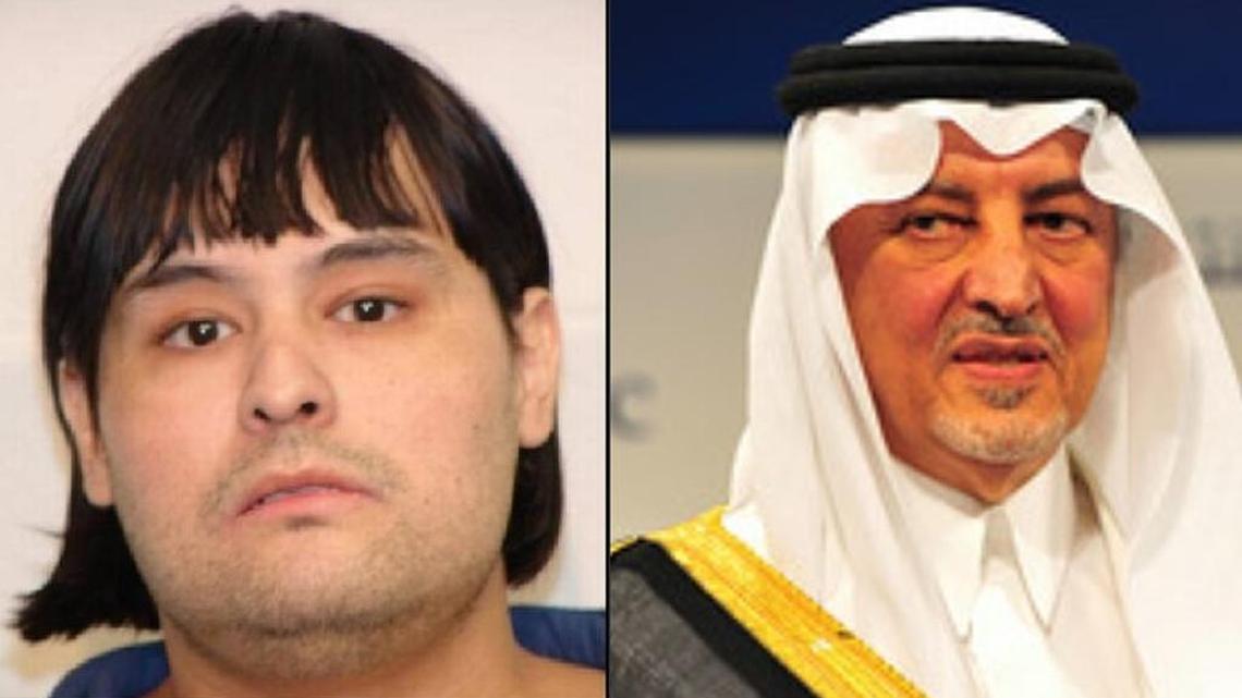 Anthony Gignac in 1991, left, and the real Sultan Bin Khalid al Saud