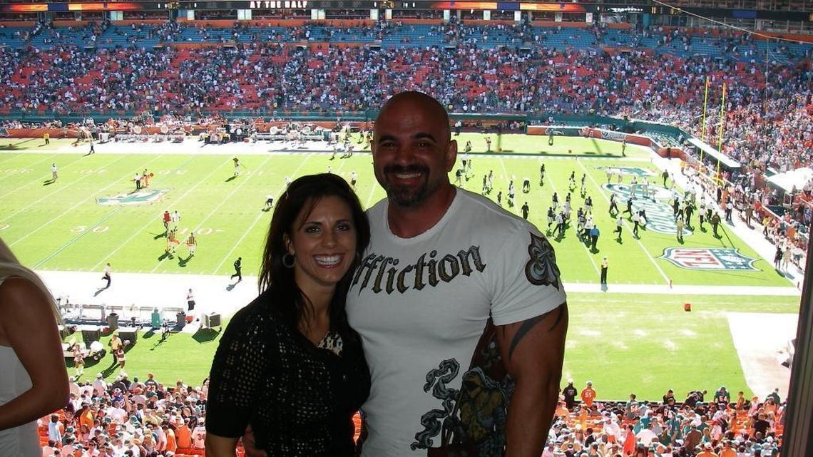 David Coriaty was with his now-ex-wife inside Hawk’s suite at the Miami Dolphins’ stadium. Coriaty took investors to games in the suite until Hawk lost its tickets for lack of payment.