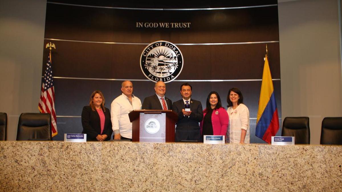 Doral signed its newest sister city agreement with Armenia, Colombia on March 25.