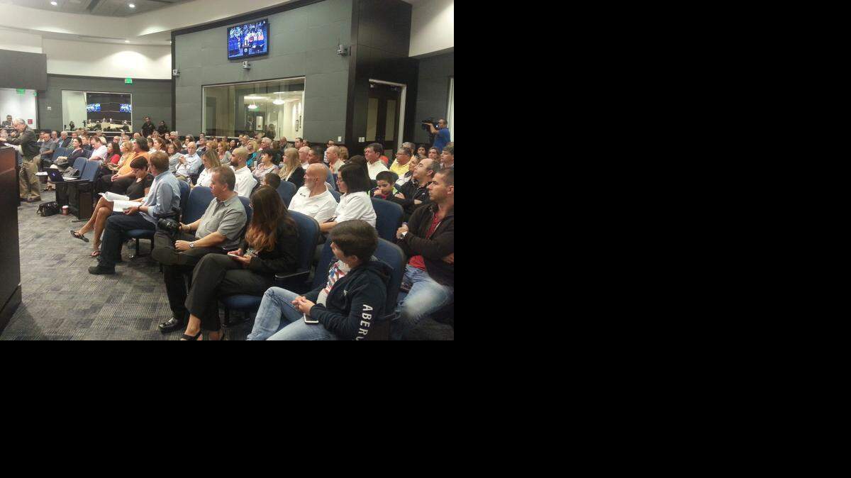 
More than 100 residents showed up at Wednesday’s Doral City Council meeting to voice their frustration about Donald Trump’s walls of trees. But the city attorney told council members that after dissecting the city’s code, there’s very little wiggle room for the city to act.
