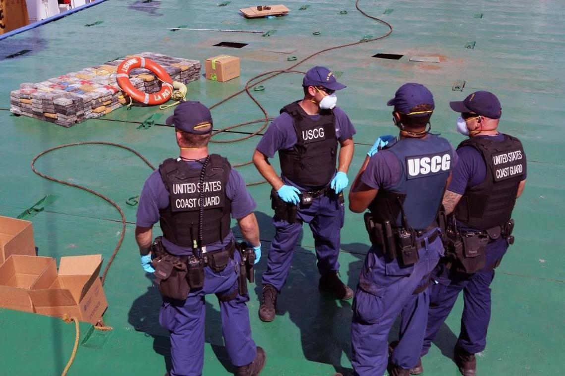 U.S. Customs and Border Protection, along with the Coast Guard, found 2,000 pounds of cocaine hidden on a Haitian freighter on the Miami River, the biggest drug bust in more than a decade, on Wednesday, June 1, 2016.