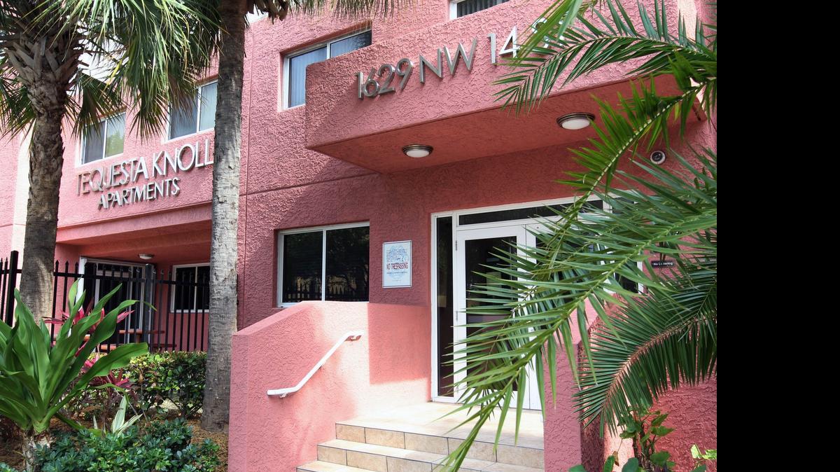 
Miguel Morán Díaz, who lives in an apartment in this building, was arrested after federal agents learned he told an FBI informant that he sympathized with the Middle East terrorist group ISIS and wanted to buy weapons to shoot people, according to federal court documents. On Jan. 28, FBI agents conducted a surveillance operation outside Díaz’s apartment building along the 1600 block of NW 14
th
 Street. 
