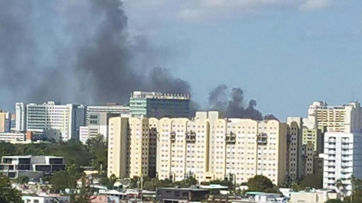 Miami firefighters responded to a metal fire Wednesday afternoon in Allapattah.