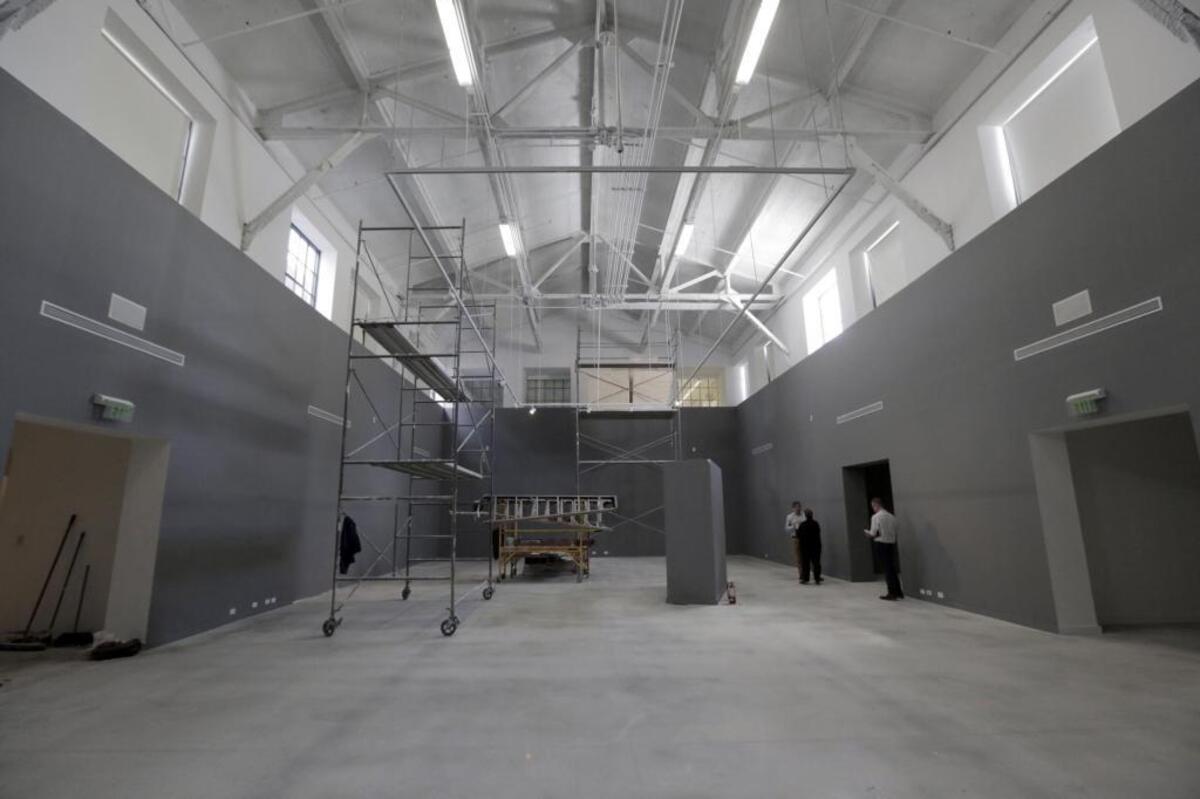 The Skylight gallery is shown in the final stages of preparation for the museum’s opening. Miami Dade College’s Museum of Art + Design, or MOAD, closed for a year for renovations, will reopen in the Freedom Tower with two special exhibitions, one organized by the Smithsonian’s design institution. The official public opening is Saturday, April 7, 2018.