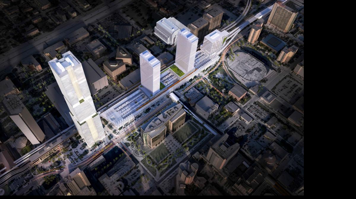 
A rendering of All Aboard Florida’s MiamiCentral station
