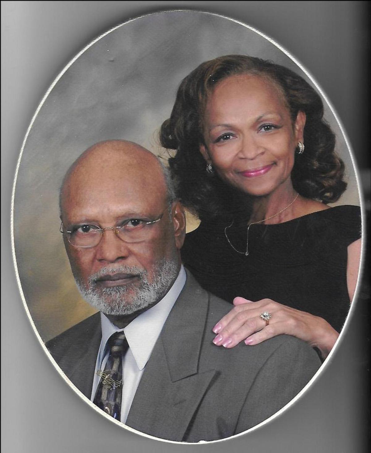 A family portrait of former Miami Police Chief Clarence Dickson and his wife, Gwendolyn.