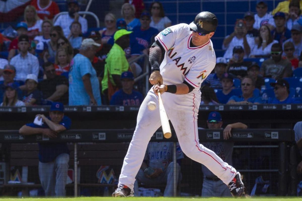 Miami Marlins’ Justin Bour.