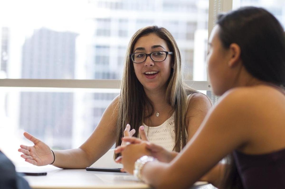 Bank of America Student Leader Gabriela Arredondo, 17, talks about her experience as a Leader, and what she gained the most from the program during an interview on Monday, Aug. 14, 2017.